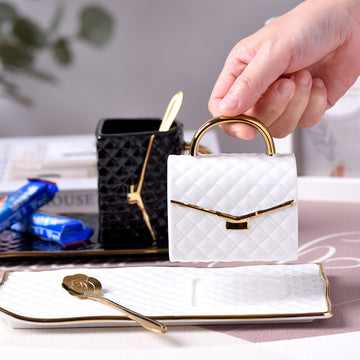 Transformeer uw ochtendroutine met onze luxe handtas koffiekopjesset