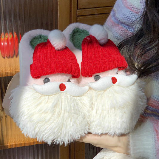 Santa's Cozy Plush Slippers