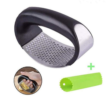 Master the Art of Flavor with Our Ergonomic Stainless Steel Garlic Press