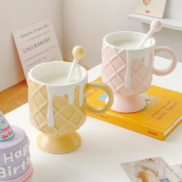 Savor Style in Every Sip with Our Ice Cream Design Coffee Mug - Your Perfect Daily Companion