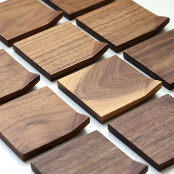 Elevate Your Tea Experience: Japanese-Style Black Walnut Wood Coaster