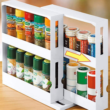 Multi-Function Kitchen Spice Organizer Rack - Get Organized!