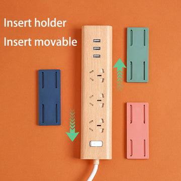Simplify Your Space: Space-Saving & Tidy Powerstrip Mount Self-Adhesive Wall Mount