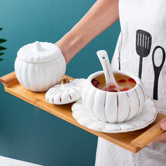 Delight in Every Bite: Charming Ceramic Pumpkin Cup