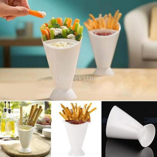 Upgrade Your Snack Game with our Snack Cone Stand + Dip Holder