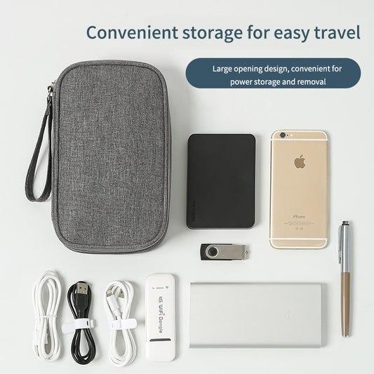 Travel Smart: Organize Your Tech with Our Slim Cable & Device Storage Bag!