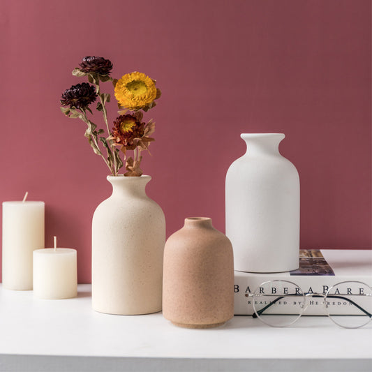 Embrace Timeless Elegance: The Simple Retro Ceramic Vase - A Touch of Nordic Grace for Your Space!