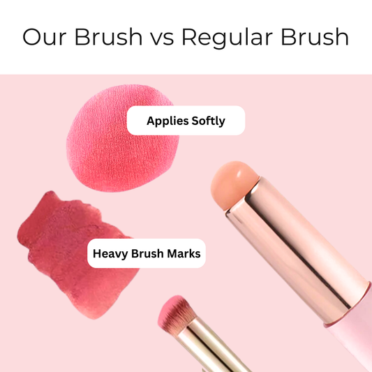 Gentle Silicone Lipstick & Concealer Makeup Brush