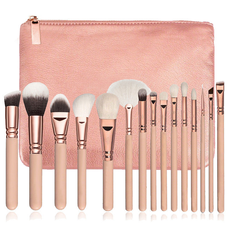 Achieve Perfection with the 15-Piece Rose Gold Makeup Brush Set