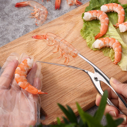 Streamline Your Seafood Prep with the Stainless Steel Shrimp Shell Remover