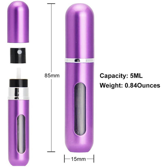 On-the-Go Fragrance: Our Mini Refillable Perfume Spray Bottle - Compact and Convenient