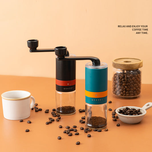 Master the Art of Coffee with Our 6-Level Stainless Steel Manual Coffee Bean Grinder