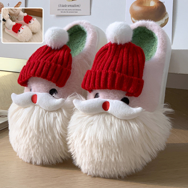 Santa's Cozy Plush Slippers