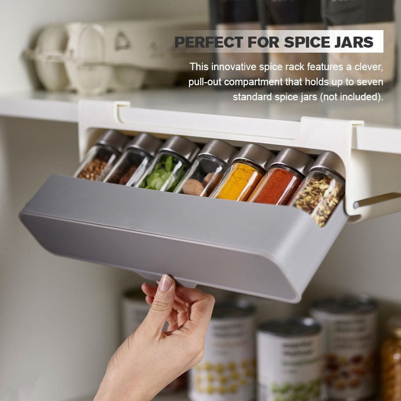 Maximize Your Kitchen's Potential with the Sleek, Space-Saving Spice Organizer