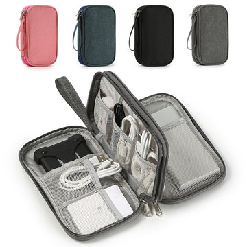 Travel Smart: Organize Your Tech with Our Slim Cable & Device Storage Bag!