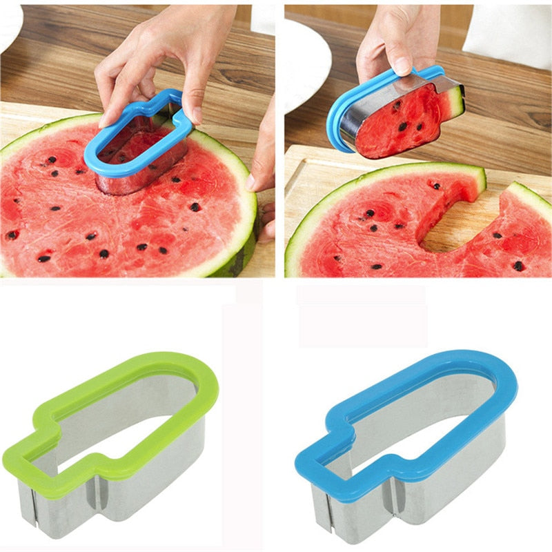 Ice Cream Popsicle Watermelon Slicer - Creative Melon Cutter Tool
