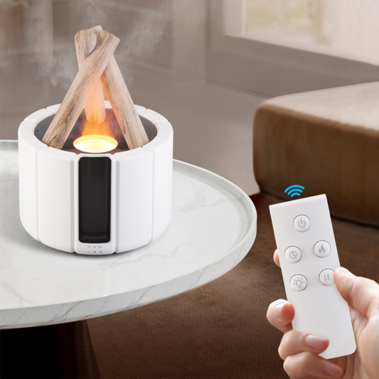 Experience the Warmth of a Bonfire with Our Ultrasonic Flame Aroma Diffuser