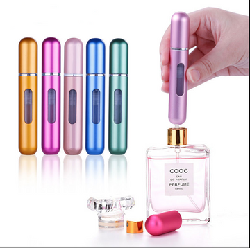 On-the-Go Fragrance: Our Mini Refillable Perfume Spray Bottle - Compact and Convenient