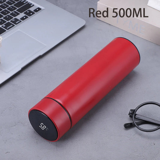 Stay Refreshed Smartly: 500ml Digital Thermos Bottle with LED Temperature Display