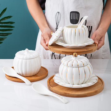 Delight in Every Bite: Charming Ceramic Pumpkin Cup