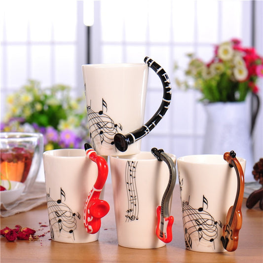 Strum Your Tunes with the Guitar Mug - A Musical Sip of Joy