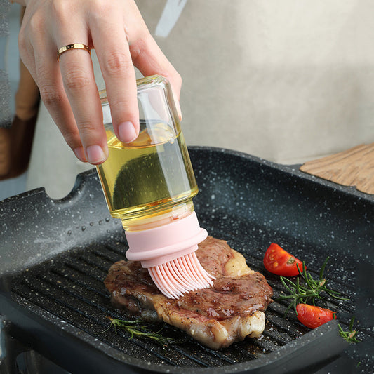 Silicone Brush Oil Bottle for Kitchen and BBQ